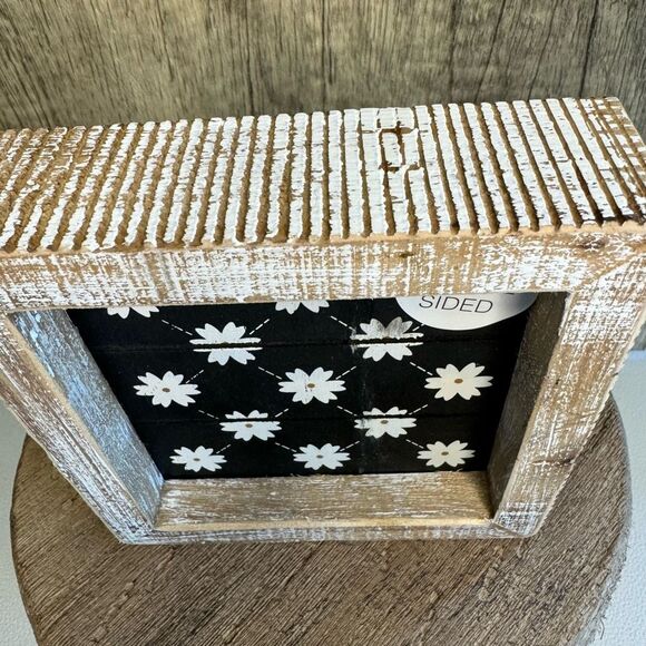 Rustic Wood Decor Christmas Tree Daisy Sign NEW FAST SHIP - Picture 6 of 7